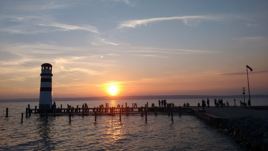 Sonnenuntergang in Podersdorf